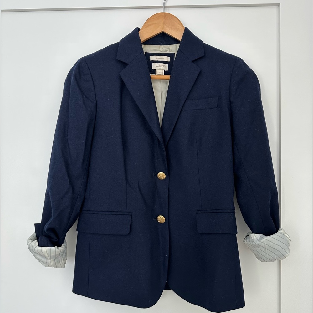 J.Crew Factory Schoolboy Blazer in Navy | Size 0